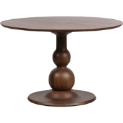 WOOOD Blanco eettafel - Mangohout - Walnoot - 75x120x120