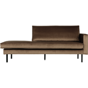 WOOOD Rodeo Daybed Rechts - Velvet - Taupe - 85x203x86