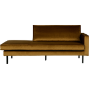WOOOD Rodeo Daybed Rechts - Velvet - Honinggeel - 85x203x86