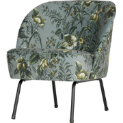 WOOOD Vogue Fauteuil - Fluweel - Poppy Grijs - 69x57x70