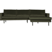 WOOOD Rodeo Chaise Longue Rechts - Velvet - Green Hunter