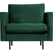 WOOOD Rodeo Classic Fauteuil - Velvet - Green Forest - 83x98x88