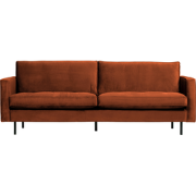 WOOOD Rodeo Classic 2,5-Zitsbank - Velvet - Roest - 83x230x88