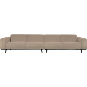 WOOOD Statement 4-Zitsbank XL - Bouclé - Beige - 77x372x93