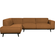 WOOOD Statement Hoekbank Links - Bouclé - Butter - 77x274x210