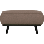 WOOOD Statement Hocker - Bouclé - Nougat - 40x80x55