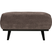 WOOOD Statement Hocker - Rib - Taupe - 40x80x55