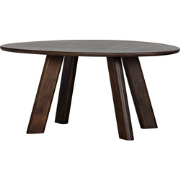 WOOOD Roundly Eetkamertafel - Mangohout - Walnoot - 76x160x110