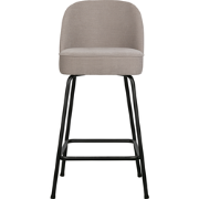 WOOOD Vogue Barstoel - Geweven stof - Zand - 89x50x55