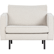 WOOOD Rodeo Fauteuil - Velvet - Naturel - 85x105x86