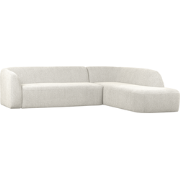 WOOOD Sloping Hoekbank Rechts - Polyester - Pearl Melange