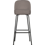 WOOOD Vogue Barstoel - Velvet - Nougat - 103x50x55