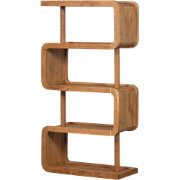 WOOOD Rattle Open Kast - Hout - Naturel - 160x82x40