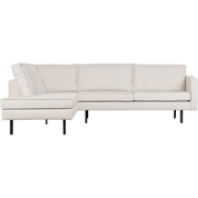 WOOOD Rodeo Hoekbank Links  - Bouclé - Naturel - 85x266x86/213