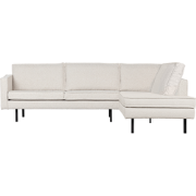 WOOOD Rodeo Hoekbank Rechts - Bouclé - Naturel - 85x266x86/213