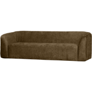 WOOOD 3-Zits Bank Sloping - Structure Velvet - Brass - 77x240x87