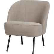 WOOOD Vogue Fauteuil - Geweven stof - Zand - 69x57x70