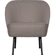 WOOOD Fauteuil Vogue - Velvet - Naturel - 69x57x70