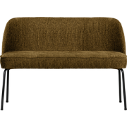 WOOOD Eetbank Vogue - Structure Velvet - Brass - 83x120x59