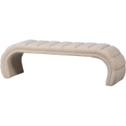 WOOOD Traffic Bankje - Stof - Naturel - 47x163x51