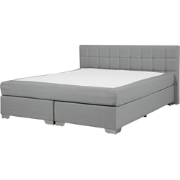 ADMIRAL  - Boxspringbed - Lichtgrijs - 140 x 200 cm - Polyester