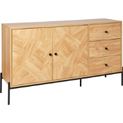 ARIZONA - Sideboard - Lichthout/Zwart - MDF