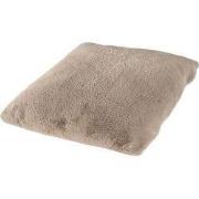 Heaven Fluffy Kussen – Luxe Hoogpolig Sierkussen - Licht Taupe- 48x48 ...