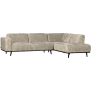 WOOOD Statement Hoekbank Rechts - Wheatfield - Beige/Wheatfield