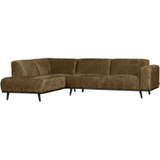 STATEMENT HOEKBANK LINKS STRUCTURE VELVET BRASS