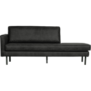 WOOOD Rodeo Daybed Links - Eco-leder - Zwart - 85x203x86
