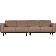 WOOOD Statement 4-Zitsbank - Bouclé - Nougat - 77x280x93