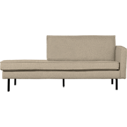 WOOOD Daybed Rechts Rodeo - Bouclé - Beige - 85x203x86