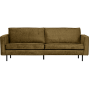 WOOOD Bank 2,5-Zits Rodeo - Structure Velvet - Brass - 85x190x86