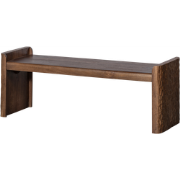 WOOOD Prop Bankje - Hout - Warm Bruin - 40x120x45