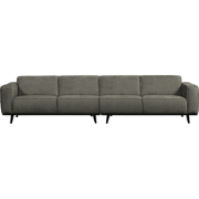 STATEMENT XL 4-ZITS BANK 372 CM STRUCTURE VELVET FROST