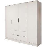 Meubella - Kledingkast Kellan - Beige - 206 cm