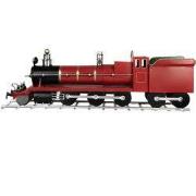 Clayre & Eef Decoratie Beeld Trein 86x18x27 cm Rood Metaal