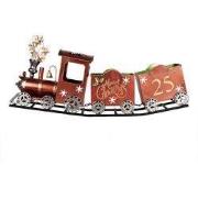 Clayre & Eef Kerstdecoratie Beeld Trein 79x15x37 cm Rood Metaal