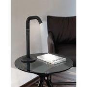 NEWDES | Tafellamp| PIPE |LED | Dimbaar | 38 CM | Zwart/ oplaadbaar / ...