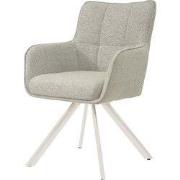 Livingfurn - Eetkamerstoel Tori Sand - Naturel - Set van 2