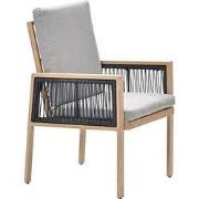 Garden Impressions San Capri lounge dining stoel - light teak aluminiu...