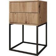 Meubella - Nachtkastje Sylvester 7 - Eiken - 40 cm