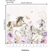 Paarden pracht - Kinderbehang - 292,2 cm x 280 cm - Walloha