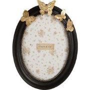 Clayre & Eef Fotolijst 13x18 cm Zwart Kunststof