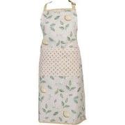 Clayre & Eef Keukenschort 70x85 cm Beige Geel Katoen Citroen