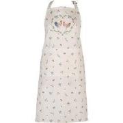 Clayre & Eef Keukenschort 70x85 cm Beige Blauw Katoen Kip en Haan