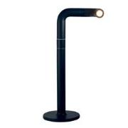 NEWDES | Tafellamp| PIPE |LED | Dimbaar | 38 CM | Zwart/ oplaadbaar / ...
