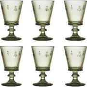 Wijnglas Abeille La Rochere-groen-611097-6 stuks