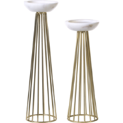 PORONG - Kandelaar set van 2 - Goud - IJzer