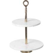 TARUM - Etagère - Marmer-look - Aluminium